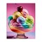 Stupell Industries Rainbow Hued Sundae Dessert Canvas Design by Tabz Jones